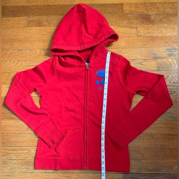 Abercrombie Red Y2K Zip-Up Hoodie - Picture 4 of 7